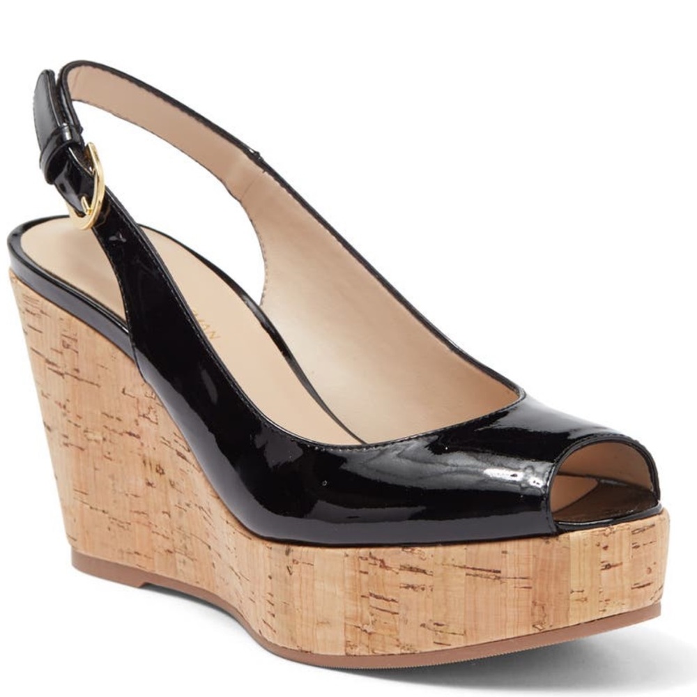 STUART WIETZMAN platform wedge sandal